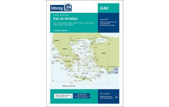 Imray Seekarten Imray Seekarte - G40 Kas to Antalya 1:200.000 FB Imray Laurie Norie & Wilson