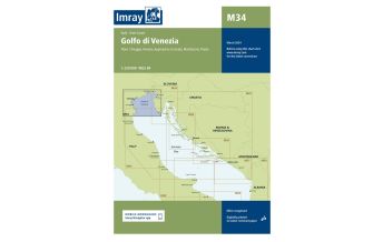 Imray Seekarten Imray Seekarte Italien - M34 Golfo di Venezia 1:220.000 FB Imray Laurie Norie & Wilson