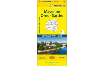 Straßenkarten Mayenne / Orne / Sarthe 1:150.000 Michelin