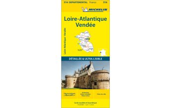 Straßenkarten Loire-Atlantique / Vendée 1:150.000 Michelin