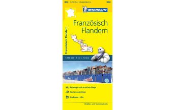 Straßenkarten Frankreich Michelin Frankreich Straßenkarte 302 Frankreich, Französisch Flandern 1:150.000 Michelin