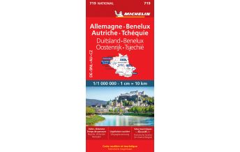 Michelin Carte National 719 - Allemagne Benelux Autriche Deutschland Benelux Österreich 1:1.000.000 Michelin france