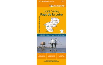 Road Maps France Loire Valley / Pays de la Loire Michelin