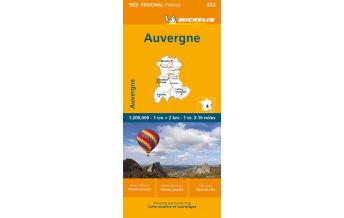 Road Maps France Michelin Auvergne-Limousin 522 Michelin