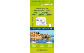 Straßenkarten Spanien Michelin Straßenkarte Zoom 146 Spanien, Östliche Pyrenäen 1:150.000 Michelin