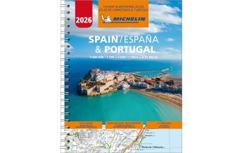 Road & Street Atlases Michelin Straßenatlas Spanien & Portugal mit Spiralbindung Michelin