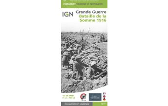 Geschichte IGN Spezialkarte Frankreich - Bataille de la Somme 1:75.000 IGN