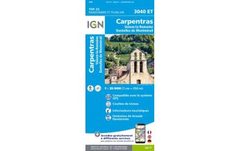 Hiking Maps France IGN Carte 3040 ET, Carpentras 1:25.000 IGN