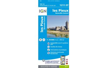 Hiking Maps France IGN Carte 1211 OT, Les Pieux 1:25.000 IGN