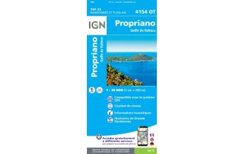 Hiking Maps France IGN Carte 4154 OT, Propriano 1:25.000 IGN