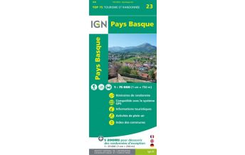 Wanderkarten Frankreich Baskenland Pays Basque 1:75.000 IGN
