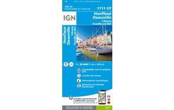 Wanderkarten Frankreich IGN Carte 1711 OT, Honfleur, Deauville 1:25.000 IGN