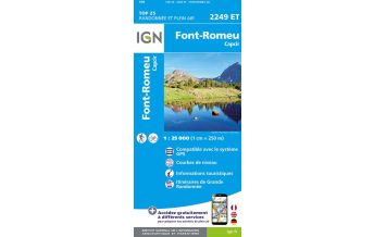 Wanderkarten Pyrenäen IGN Carte 2249 ET, Font-Romeu, Capcir 1:25.000 IGN