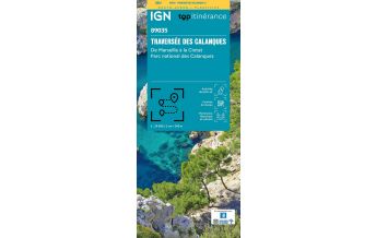 Wanderkarten Frankreich IGN Sonder-Wanderkarte Traversée des Calanques 1:19.000 IGN