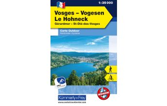 Wanderkarten Frankreich Vogesen - Le Honeck Nr. 04 Outdoorkarte 1:35 000 Hallwag Kümmerly+Frey AG