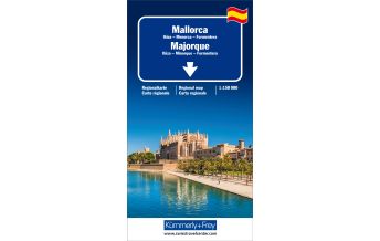 Straßenkarten Mallorca, Ibiza, Menorca, Formentera Regionalkarte 1:150 000 Hallwag Kümmerly+Frey AG