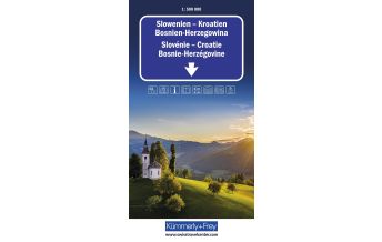 Straßenkarten Slowenien Slowenien - Kroatien - Bosnien-Herzegowina Strassenkarte 1:500.000 Hallwag Kümmerly+Frey AG
