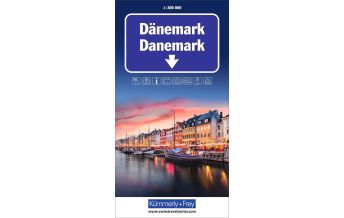 Straßenkarten Skandinavien Dänemark Strassenkarte 1:300 000 Hallwag Kümmerly+Frey AG