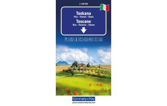 Road Maps Toskana Nr. 08 Regionalstrassenkarte 1:200 000 Hallwag Kümmerly+Frey AG