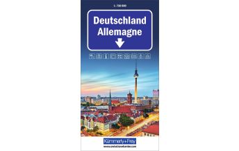 Road Maps Europe Deutschland Strassenkarte 1:750 000 Hallwag Kümmerly+Frey AG