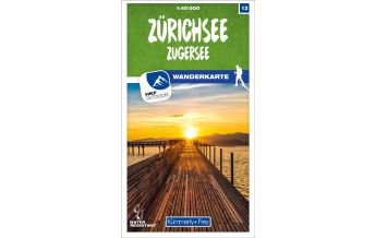 Hiking Maps Switzerland Zürichsee - Zugersee 13 Wanderkarte 1:40 000 matt laminiert Hallwag Kümmerly+Frey AG