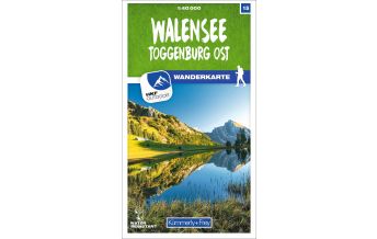 Wanderkarten Schweiz & FL Walensee - Toggenburg Ost 15 Wanderkarte 1:40 000 matt laminiert Hallwag Kümmerly+Frey AG