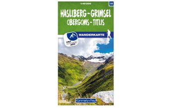 Wanderkarten Schweiz & FL K+F-Wanderkarte 32, Hasliberg, Grimsel, Obergoms, Titlis 1:40.000 Hallwag Kümmerly+Frey AG
