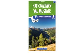 Wanderkarten Schweiz & FL K+F-Wanderkarte 37, Nationalpark, Val Müstair 1:40.000 Hallwag Kümmerly+Frey AG