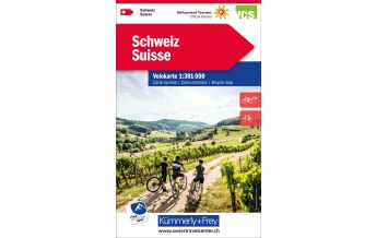 Radkarten Schweiz Kümmerly + Frey Velokarte - Schweiz 1:301.000 Hallwag Kümmerly+Frey AG