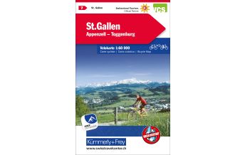 Cycling Maps Switzerland St. Gallen, Appenzell, Toggenburg Hallwag Kümmerly+Frey AG