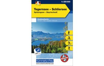Tegernsee - Schliersee Outdoorkarte Deutschland Nr. 5 Hallwag Kümmerly+Frey AG