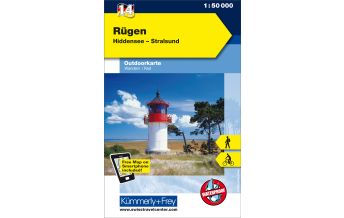 Wanderkarten Rügen Outdoorkarte Deutschland Nr. 14 Hallwag Kümmerly+Frey AG