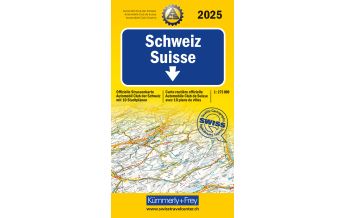 Straßenkarten Schweiz Kümmerly+Frey Strassenkarte ACS Schweiz 2025 1:275.000 Hallwag Kümmerly+Frey AG