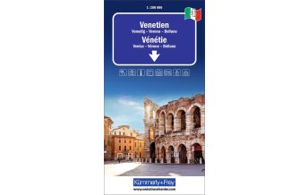 Straßenkarten Italien Kümmerly+Frey Regional-Strassenkarte 4 Venetien 1:200.000 Hallwag Kümmerly+Frey AG