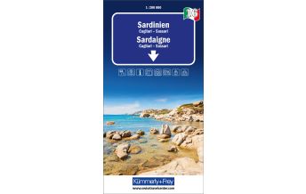 Straßenkarten Italien Kümmerly+Frey Regional-Strassenkarte 16 Sardinien 1:200.000 Hallwag Kümmerly+Frey AG