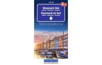 Straßenkarten Dänemark Kümmerly+Frey Regional-Strassenkarte Dänemark Süd 1:200.000 Hallwag Kümmerly+Frey AG