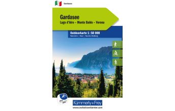 Wanderkarten Italien Kümmerly+Frey Outdoorkarte Gardasee 1:50.000 Hallwag Kümmerly+Frey AG