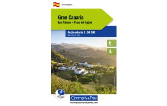 Hiking Maps Spain Kümmerly+Frey Outdoorkarte Gran Canaria 1:50.000 Hallwag Kümmerly+Frey AG