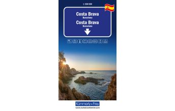 Straßenkarten Spanien Kümmerly+Frey Regional-Strassenkarte Costa Brava 1:200.000 Hallwag Kümmerly+Frey AG
