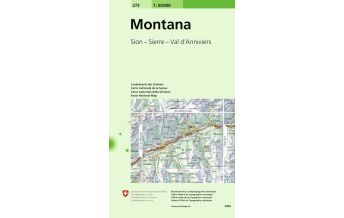 Hiking Maps Switzerland 273 Montana Bundesamt für Landestopographie