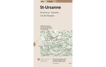 Wanderkarten Schweiz & FL Landeskarte der Schweiz 1085, St-UIrsanne 1:25.000 Bundesamt für Landestopographie