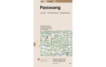 Wanderkarten Schweiz & FL 1087 Passwang 1:25.000 Bundesamt für Landestopographie