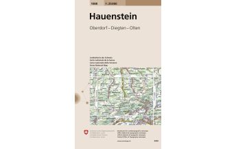 Wanderkarten Schweiz & FL Landeskarte der Schweiz 1088, Hauenstein 1:25.000 Bundesamt für Landestopographie