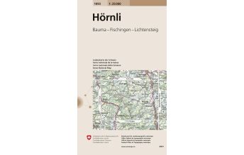 Wanderkarten Schweiz & FL Landeskarte der Schweiz 1093, Hörnli 1:25.000 Bundesamt für Landestopographie