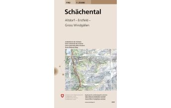 Wanderkarten Schweiz & FL Landeskarte der Schweiz 1192, Schächental 1:25.000 Bundesamt für Landestopographie