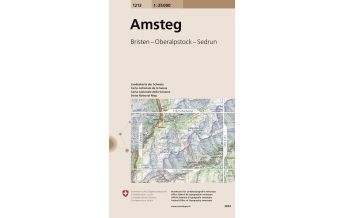 Wanderkarten Schweiz & FL Landeskarte der Schweiz 1212, Amsteg 1:25.000 Bundesamt für Landestopographie