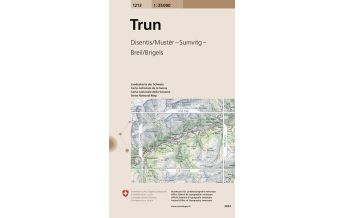 Hiking Maps Switzerland 1213 Trun Bundesamt für Landestopographie