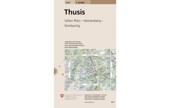 Wanderkarten Schweiz & FL Landeskarte der Schweiz 1215, Thusis 1:25.000 Bundesamt für Landestopographie