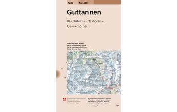 Wanderkarten Landeskarte der Schweiz 1230, Guttannen 1:25.000 Bundesamt für Landestopographie