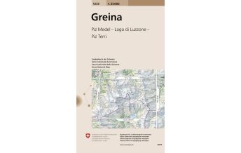 Hiking Maps Switzerland 1233 Greina Bundesamt für Landestopographie